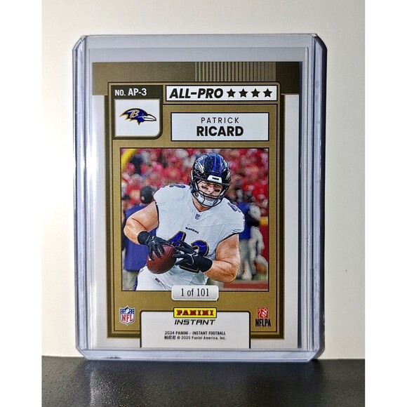 Patrick Ricard 2024 All-Pro Panini NFL #3 Football Card Ravens 1 of 101 - Picture 2 of 2